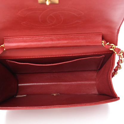 Chanel Lambskin Quilted Mini Flap Red 4 of 16