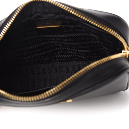 Prada Saffiano Lux Small Camera Crossbody Bag Black 5 of 10