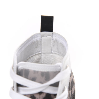 Christian Dior Canvas Leopard Print Womens B23 High Top Sneakers 36 White 9 of 9