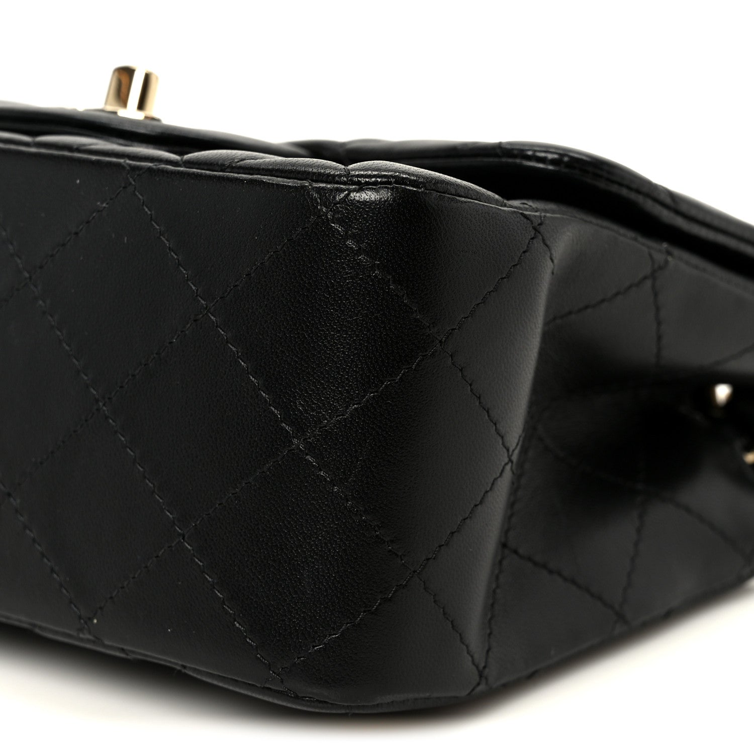 Chanel Lambskin Quilted Mini Square Flap Black 10 of 11