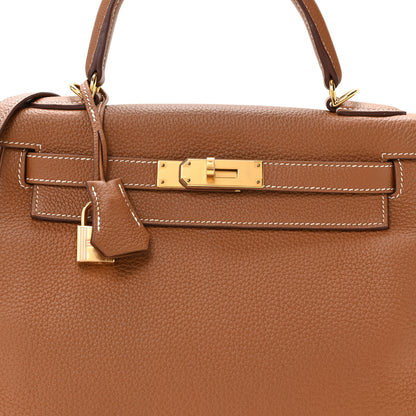 Hermes Togo Kelly Retourne 28 Gold 7 of 10