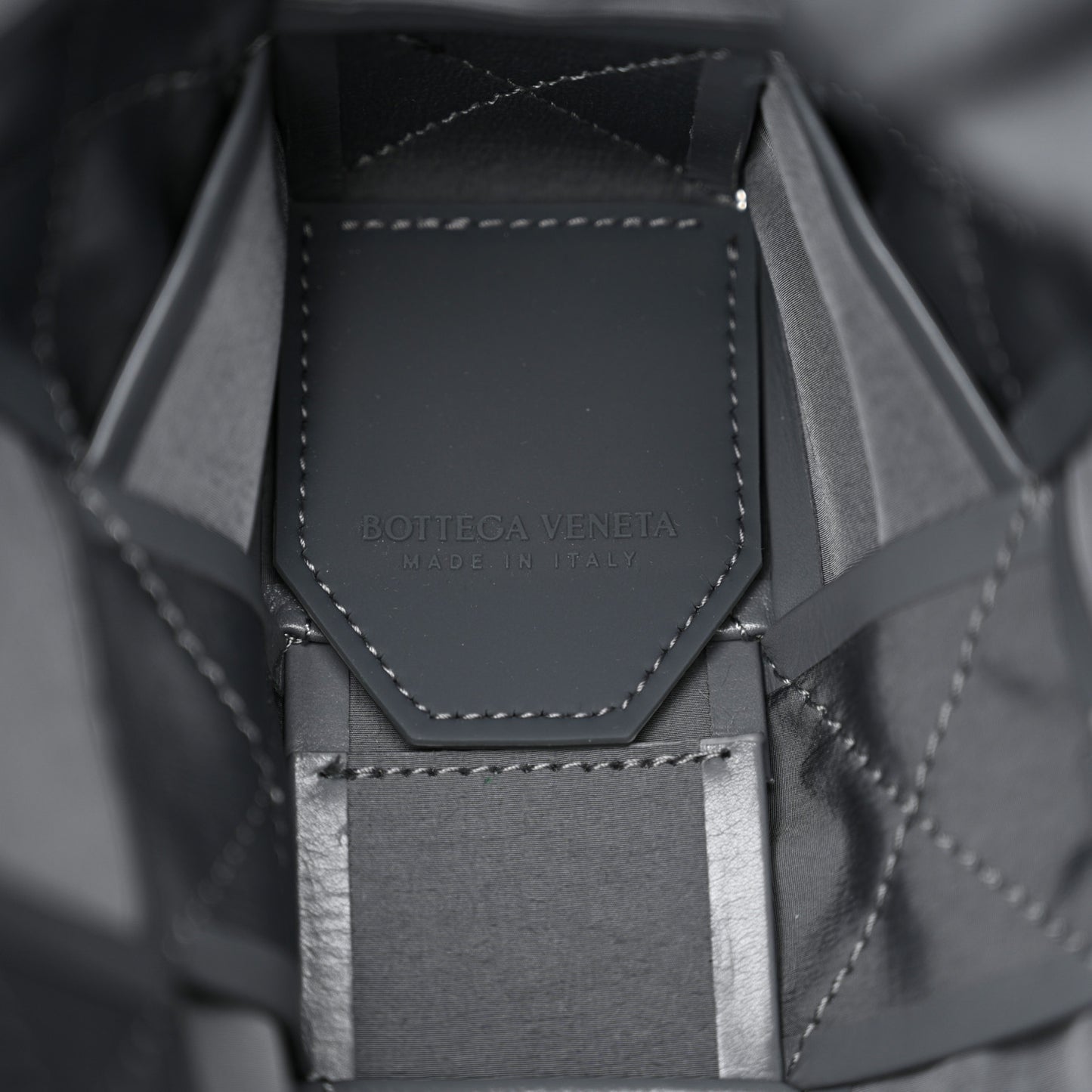 Paper Calfskin Maxi Intreccio Cassette Crossbody Bag Thunder
