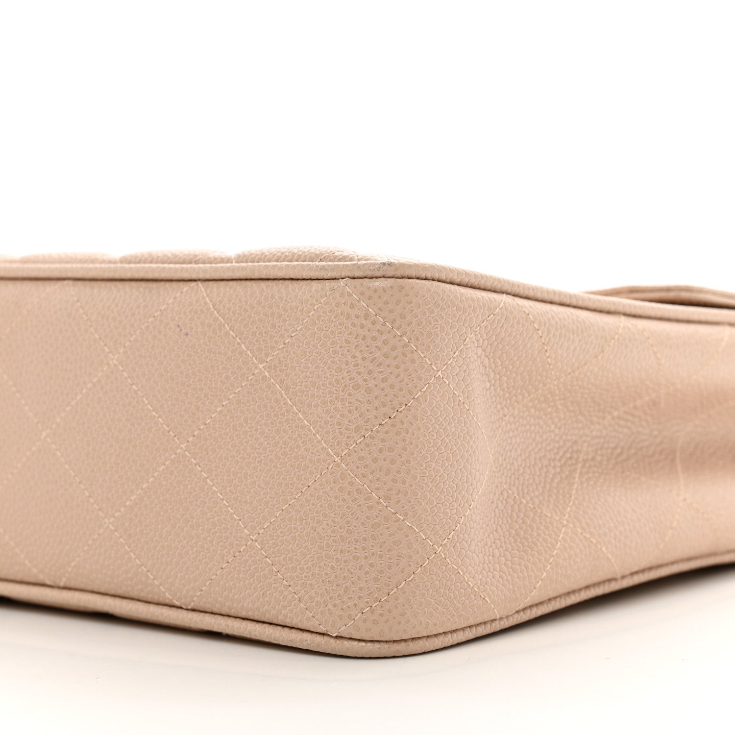 Chanel Caviar Quilted Jumbo Single Flap Beige 11 of 14