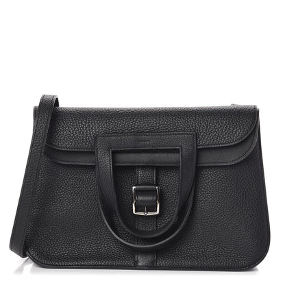 Hermes Taurillon Clemence Halzan 31 GM Black 1 of 9