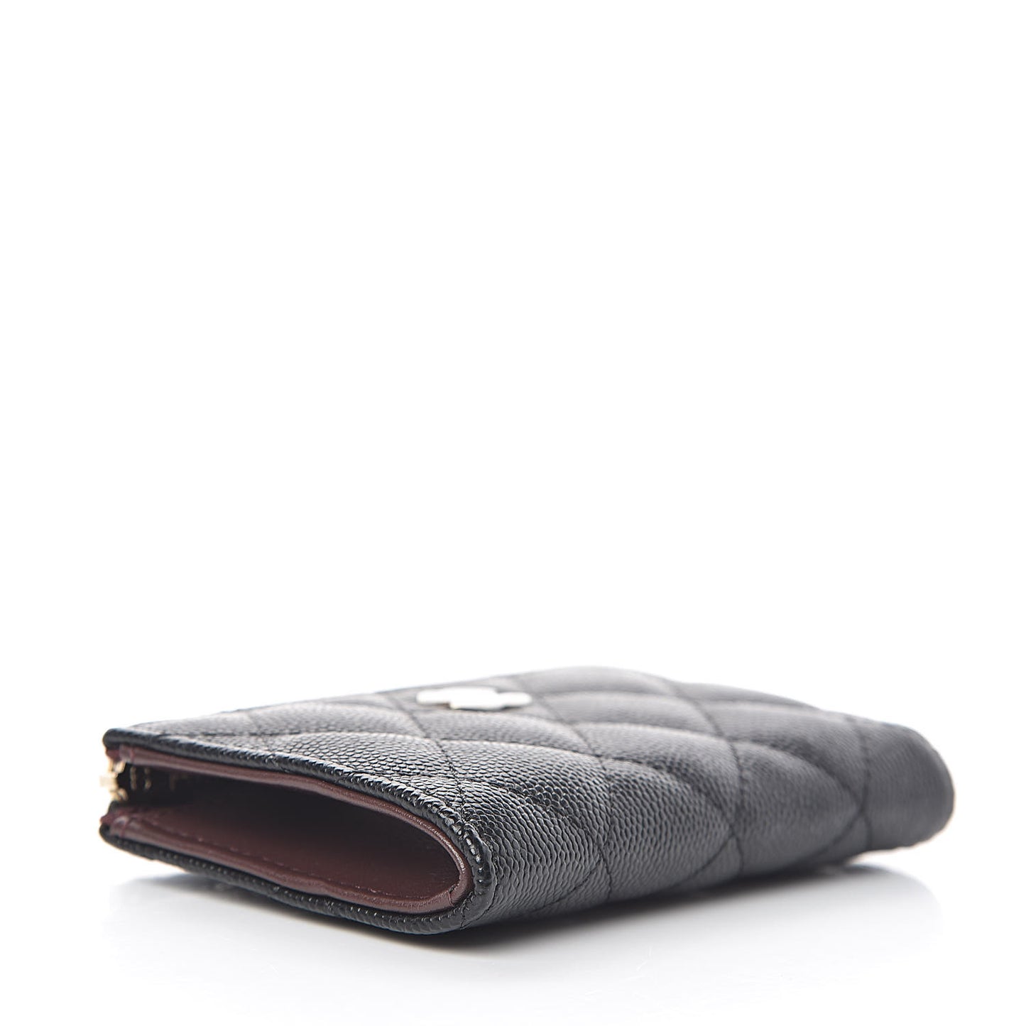 Caviar Quilted Key Holder Case Black
