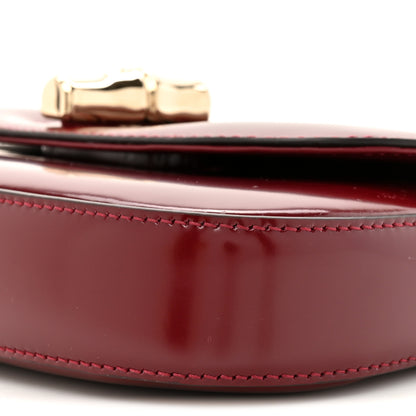 Gucci Shiny Calfskin Small Bamboo Night Bag Rosso Ancora 9 of 12