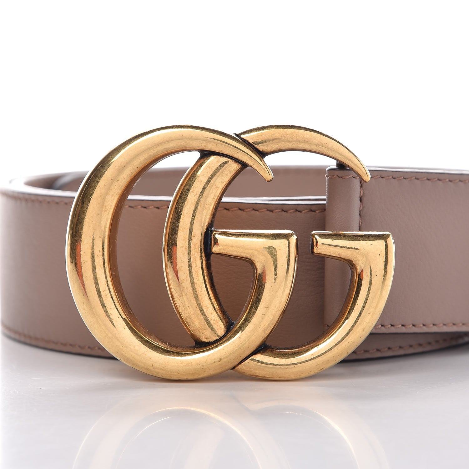 Gucci Calfskin Double G 40mm Belt 105 42 Porcelain Rose 4 of 7