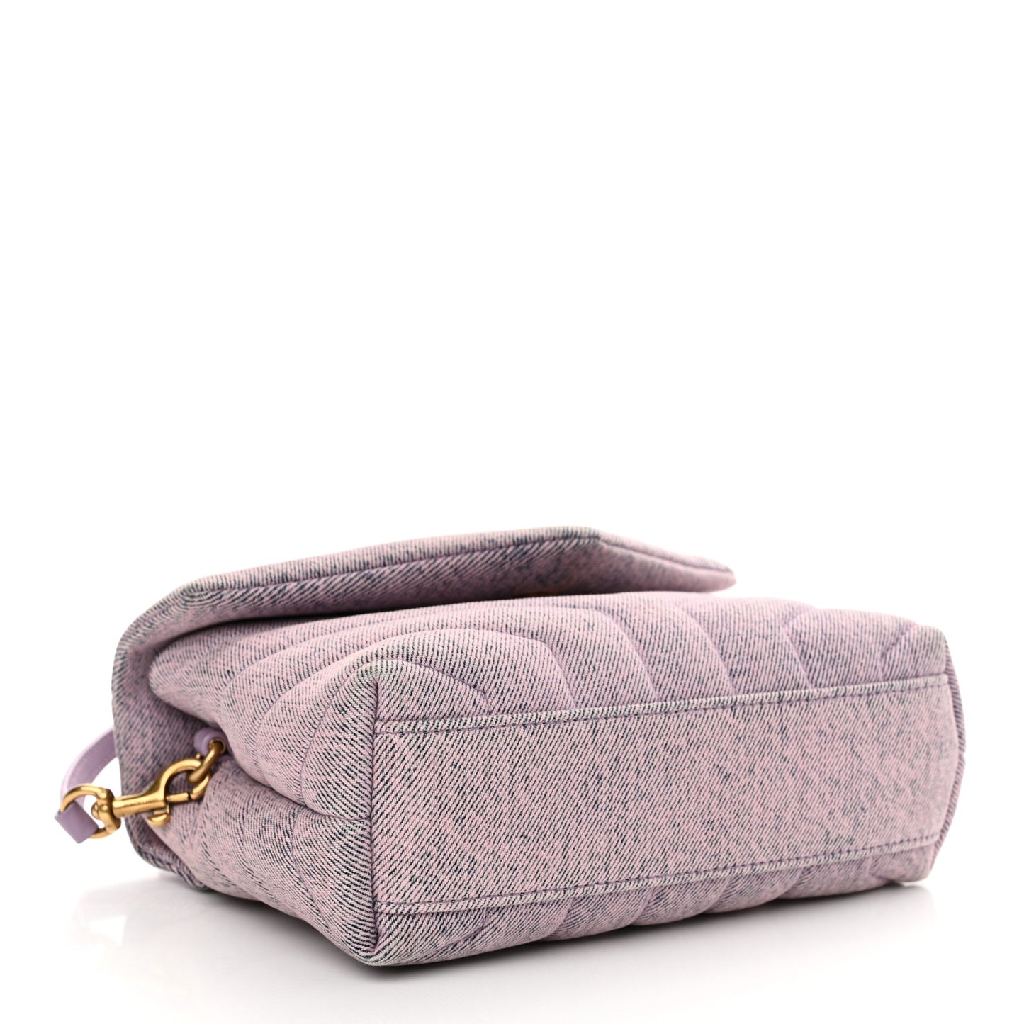 Denim Y Quilted Monogram Toy Loulou Crossbody Bag Bleached Lilac