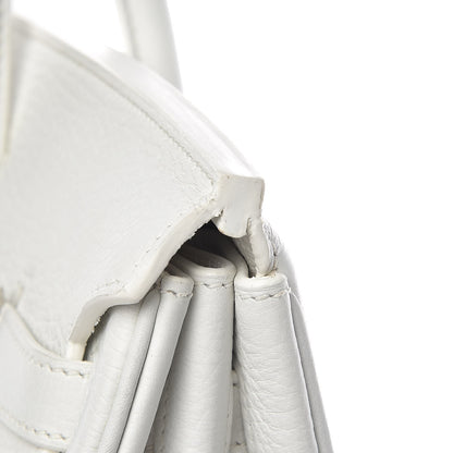 Hermes Taurillon Clemence Birkin 40 White 37 of 39