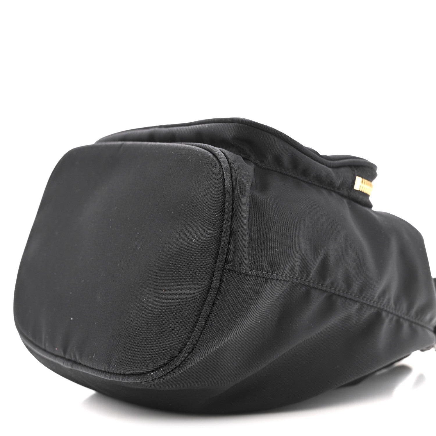 Prada Re-Nylon Saffiano Duet Bucket Crossbody Bag Black 10 of 13