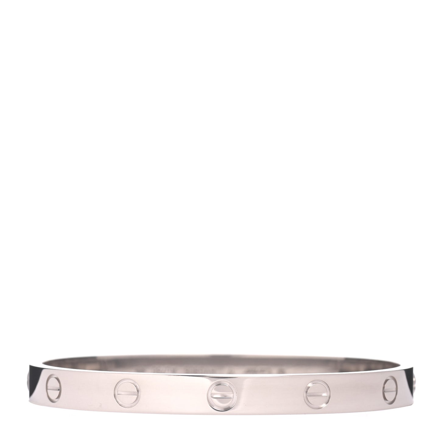 18K White Gold LOVE Bracelet 17