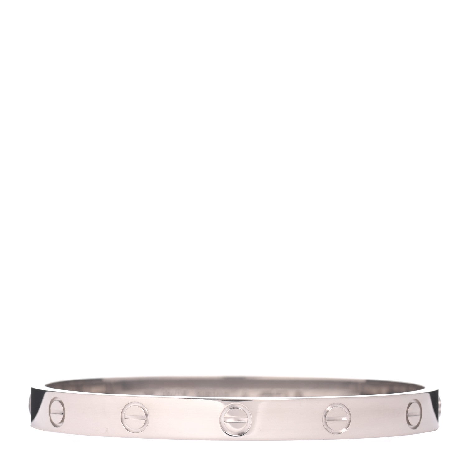 Cartier 18K White Gold LOVE Bracelet 17 3 of 5