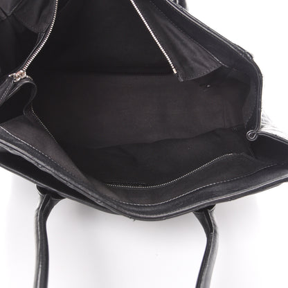 Chanel Grained Calfskin Quilted Timeless CC Soft Tote Black 4 of 9