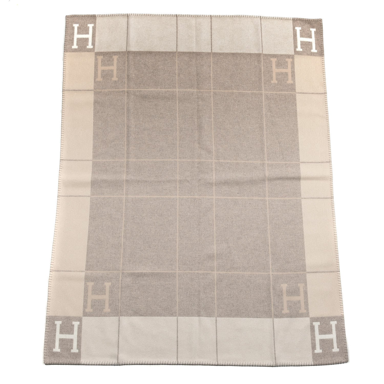 Hermes Wool Cashmere Avalon III Blanket Coco Camomille 1 of 3