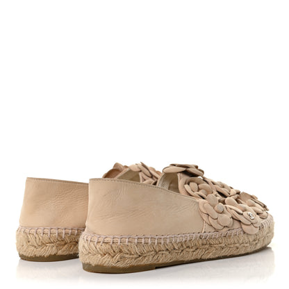 Chanel Suede Camellia CC Espadrilles 37 Pink 4 of 9