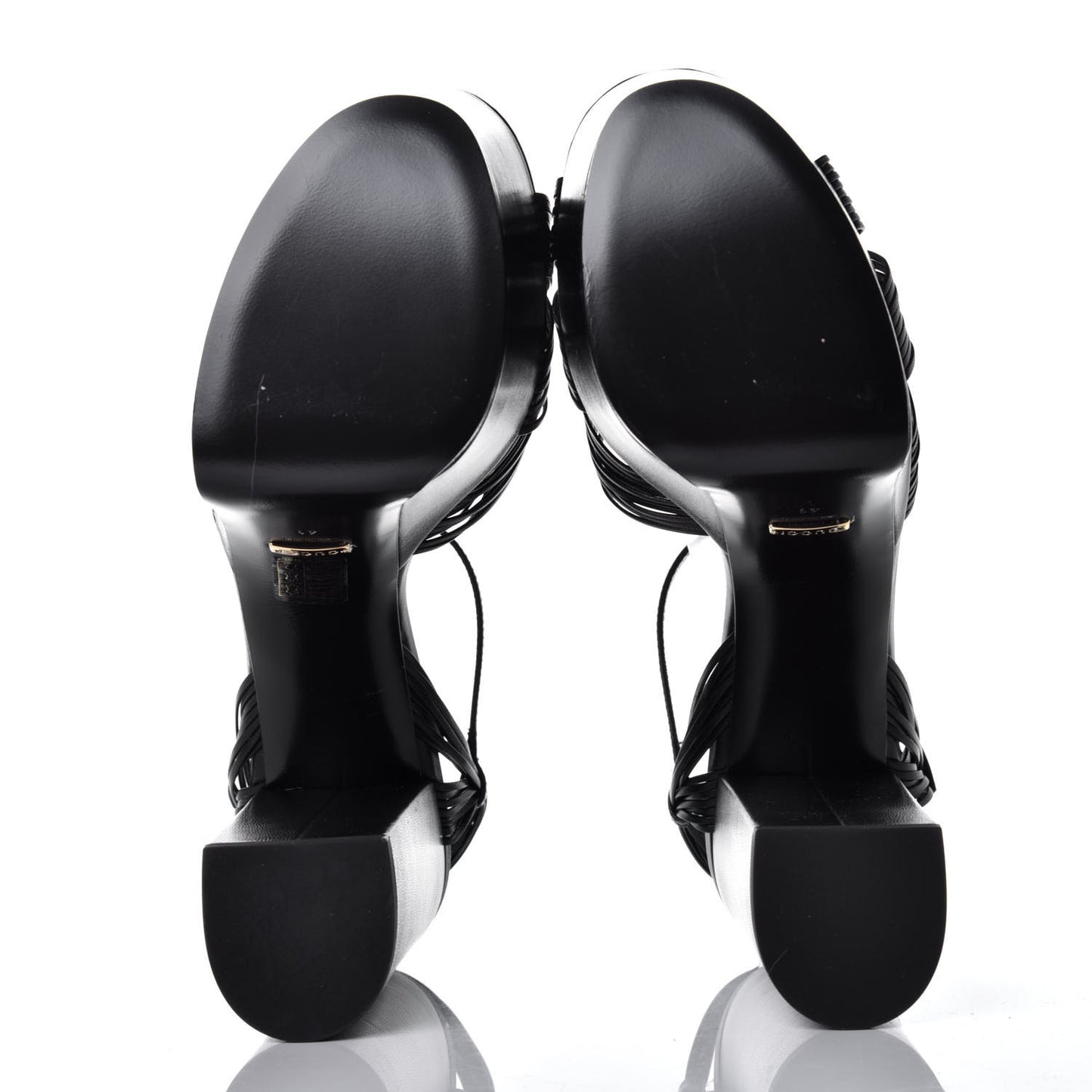 Malaga Kid Crawford Knotted Strap Platform Sandals 41 Black