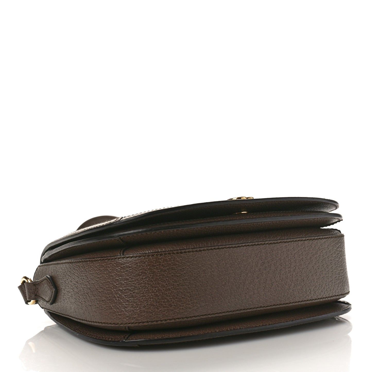 GG Supreme Monogram Web Small Ophidia Flap Messenger Bag Brown