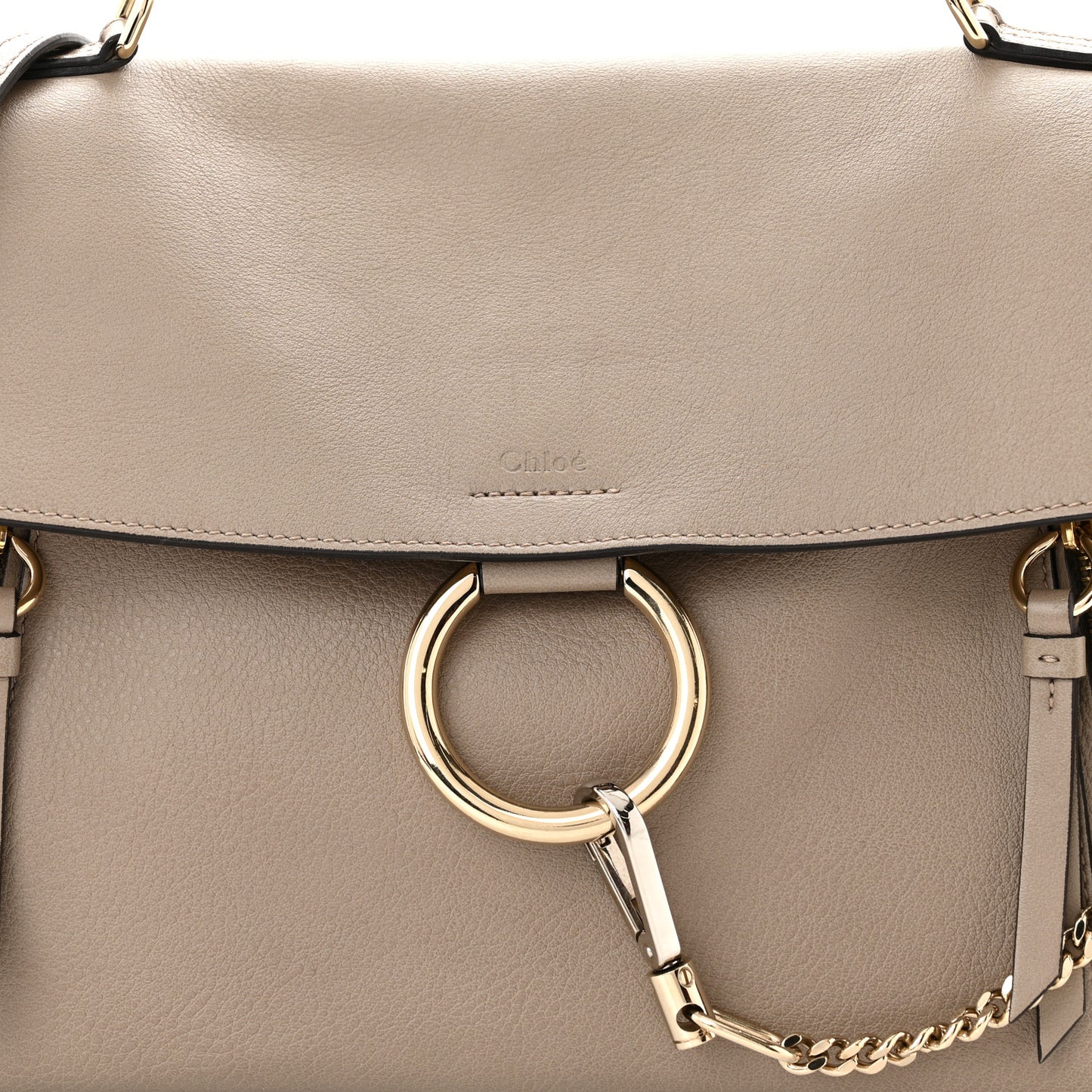 Calfskin Small Faye Day Shoulder Bag Motty Grey