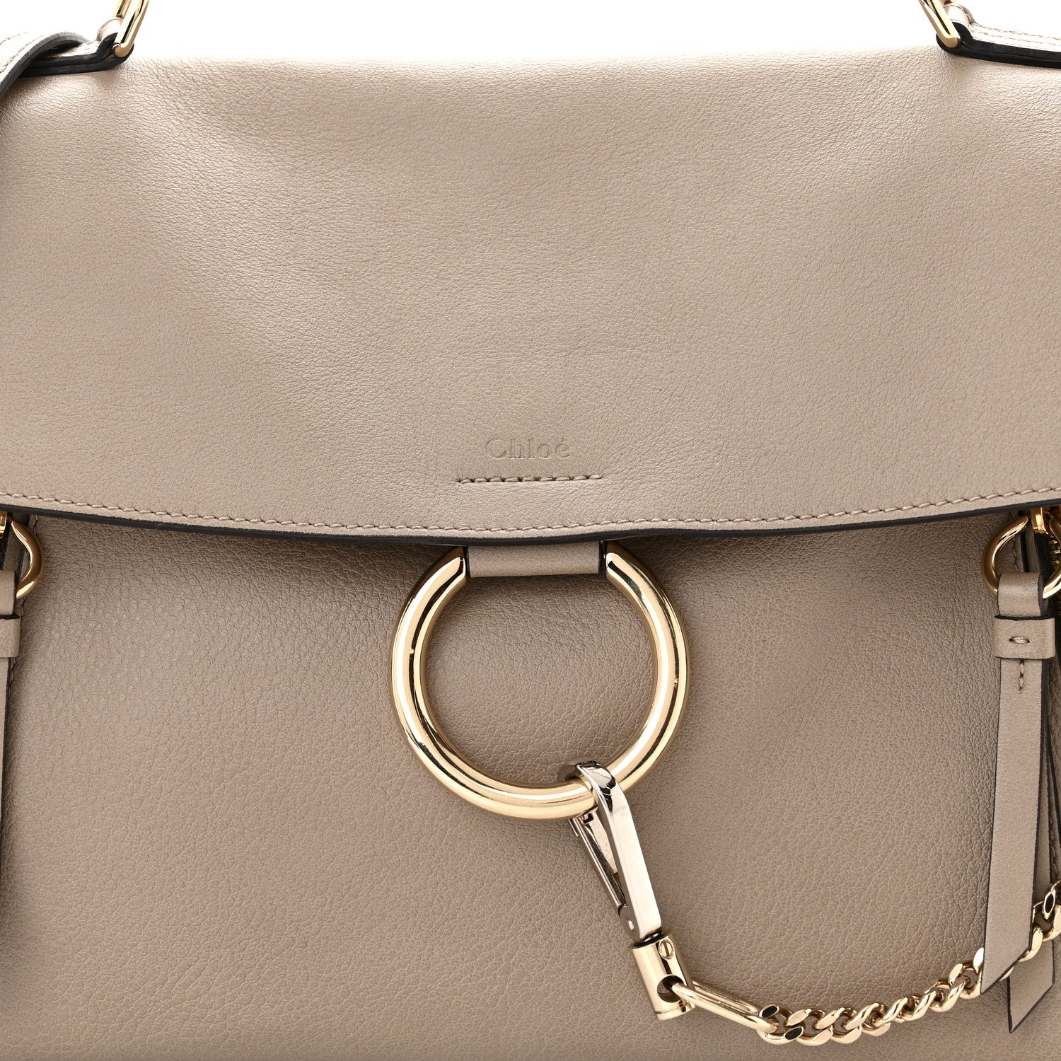 Chloe Calfskin Small Faye Day Shoulder Bag Motty Grey 10 of 15