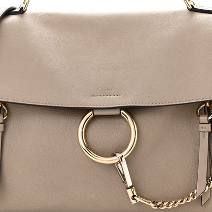Chloe Calfskin Small Faye Day Shoulder Bag Motty Grey 10 of 15