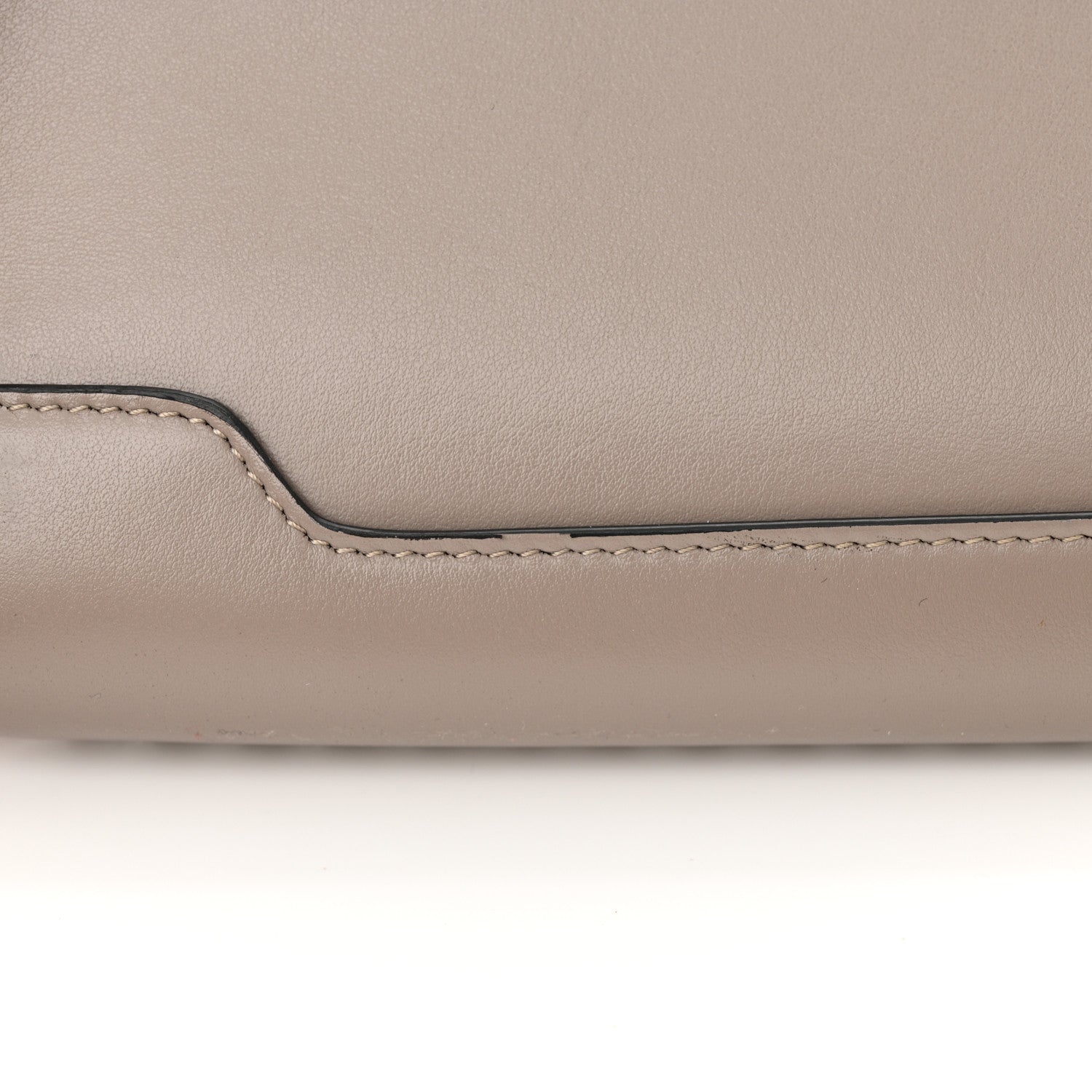 Christian Louboutin Calfskin Studded Skypouch Crossbody Clutch Grey 14 of 14