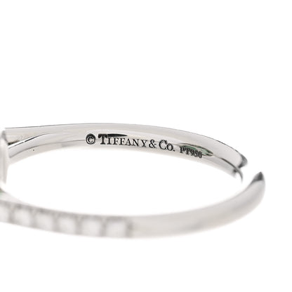 Tiffany Platinum Diamond Green Tourmaline Soleste Oval Ring 53 6.25 6 of 9