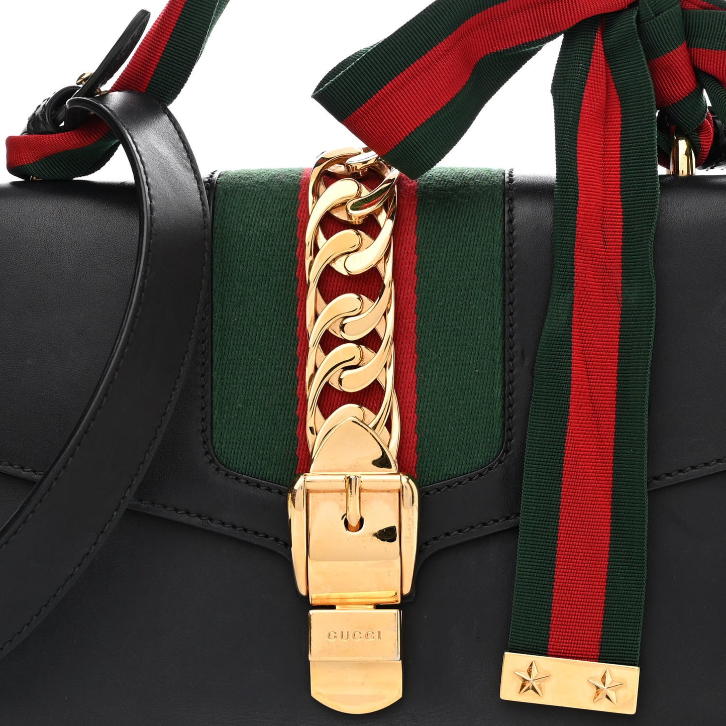 Calfskin Small Sylvie Shoulder Bag Black