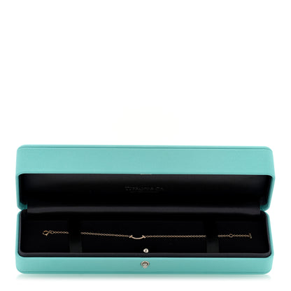 Tiffany 18K Rose Gold Diamond Mini T Smile Bracelet 4 of 4