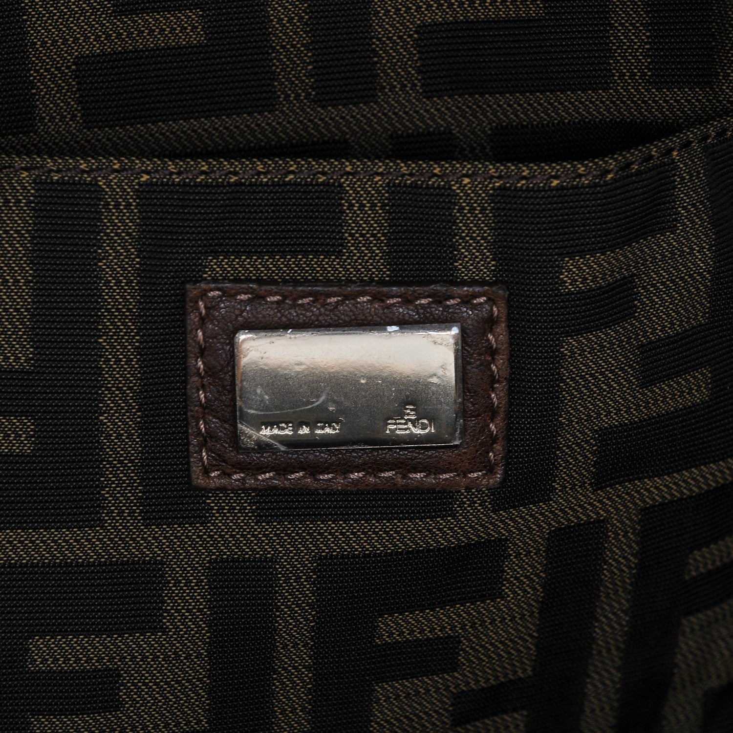 Fendi Nappa Nuvolata Spy Bowler Cognac 6 of 6