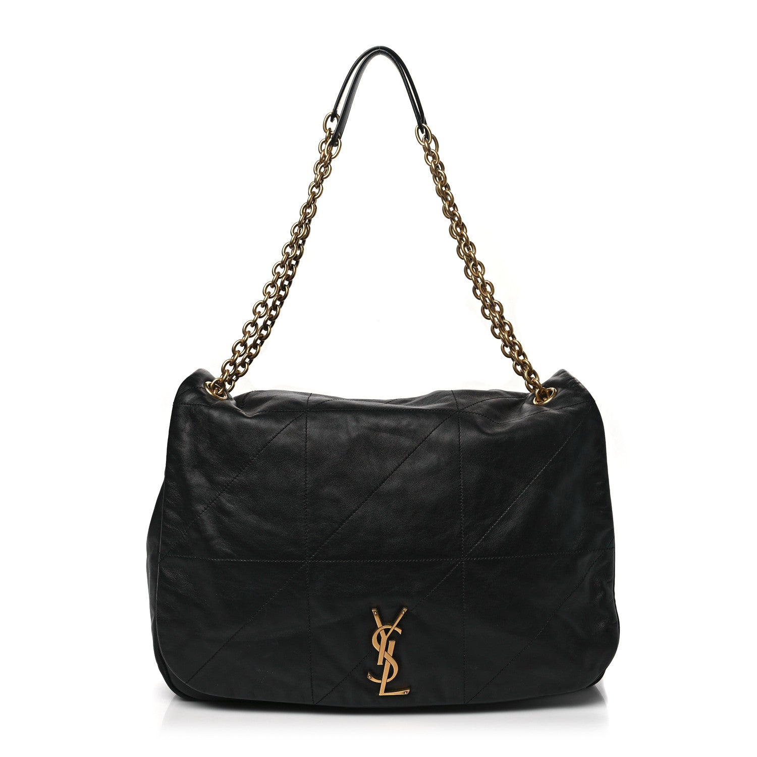 Saint Laurent Lambskin Matelasse Monogram Large Jamie 4.3 Black 1 of 9