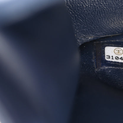 Chanel Caviar Quilted Medium Sweet Classic Flap Navy Blue 7 of 13