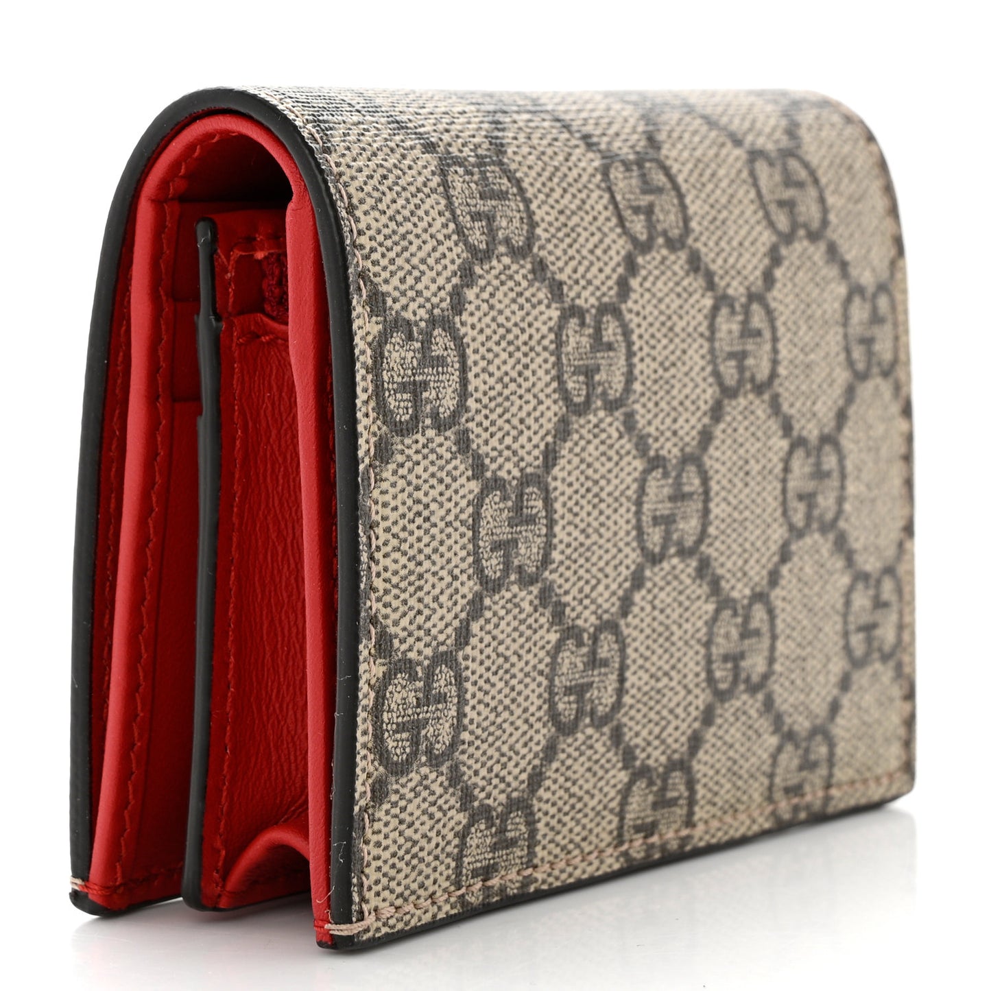 Soft GG Supreme Monogram Mystic Cat Card Case Wallet