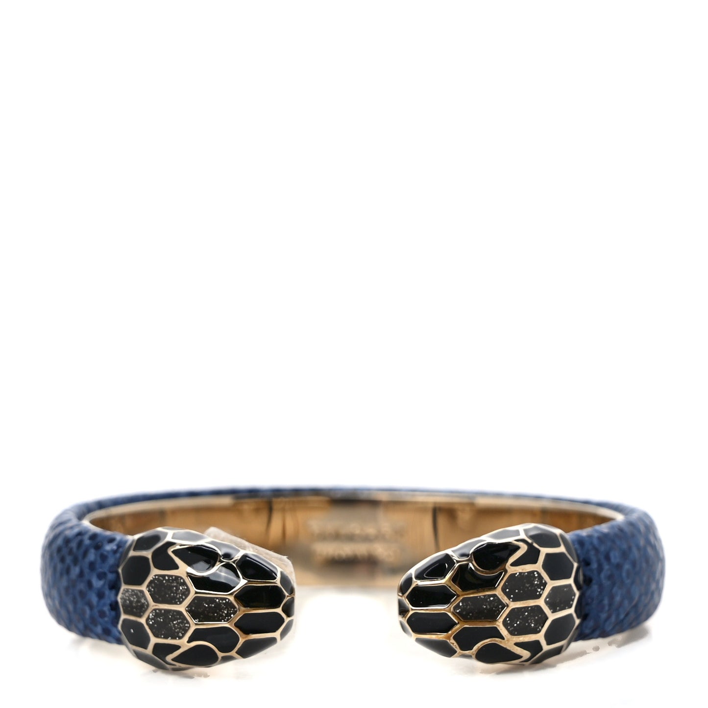 Metallic Karung Serpenti Forever Bracelet Midnight Sapphire