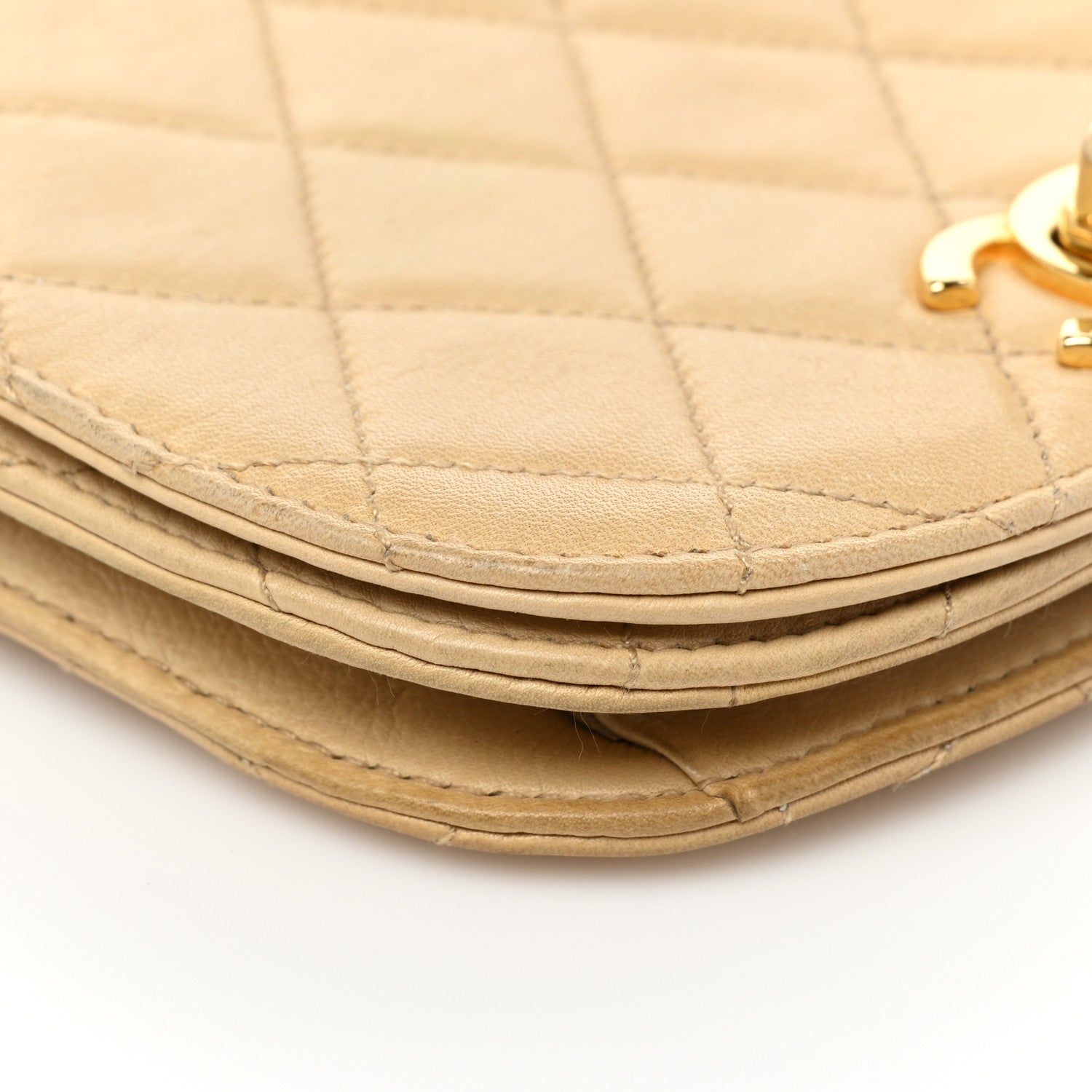 Chanel Lambskin Quilted Flap Waist Belt Bag 75 30 Beige 19 of 24