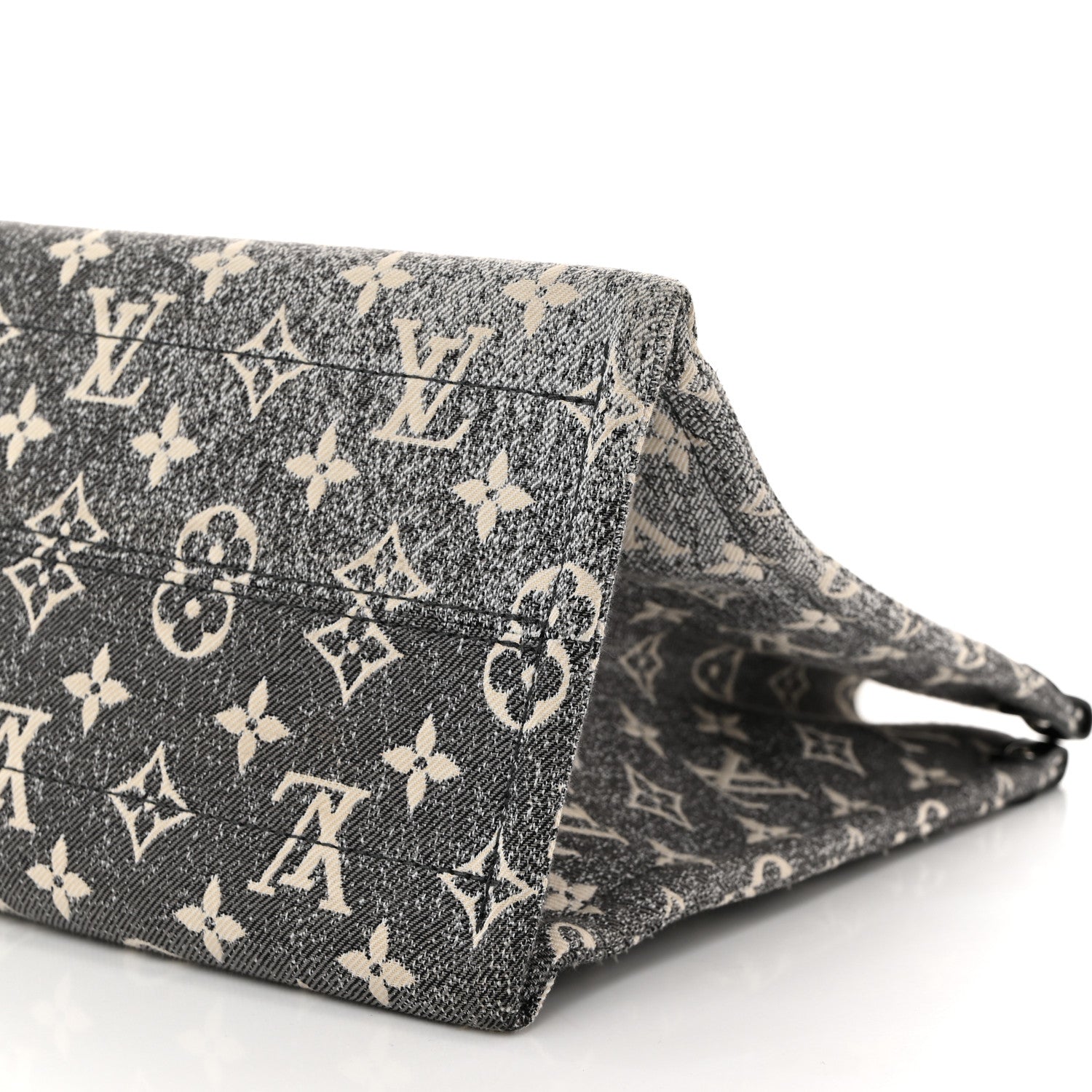 Louis Vuitton Monogram Jacquard Denim Onthego MM Black 9 of 9