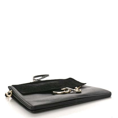 Chloe Suede Calfskin Medium Faye Shoulder Bag Black 4 of 10
