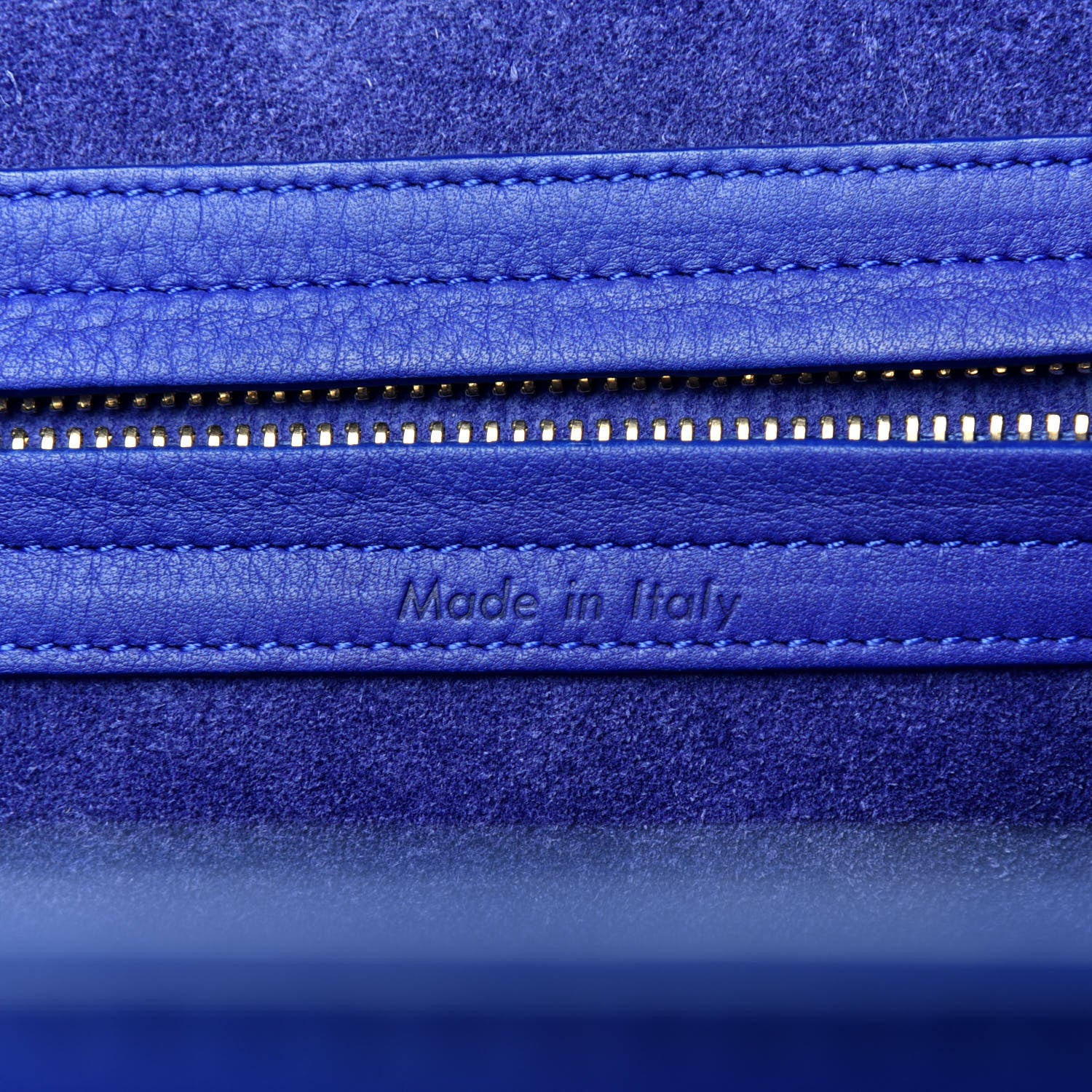 Celine Supple Calfskin Medium Phantom Luggage Royal Blue 8 of 12