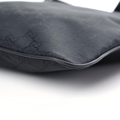 Gucci Nylon Monogram Medium Flat Messenger Bag Black 9 of 10