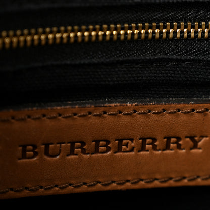 Burberry Bridle Calfskin House Check Small Orchard Bowling Bag Brown Ochre 6 of 14