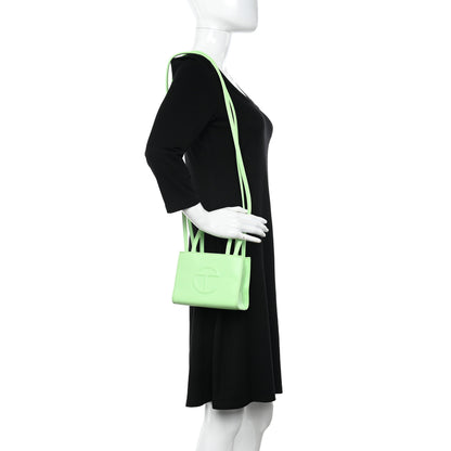 Telfar Vegan Leather Small Shopping Bag Double Mint 2 of 17
