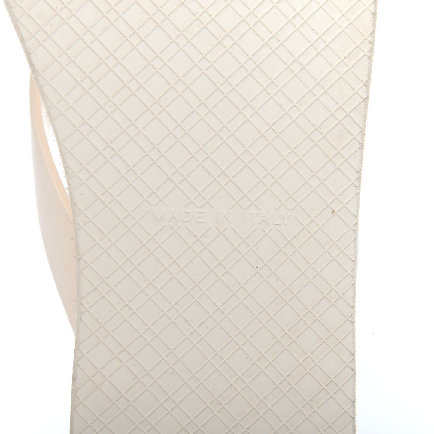 PVC Camellia Thong Sandals 36 Ivory