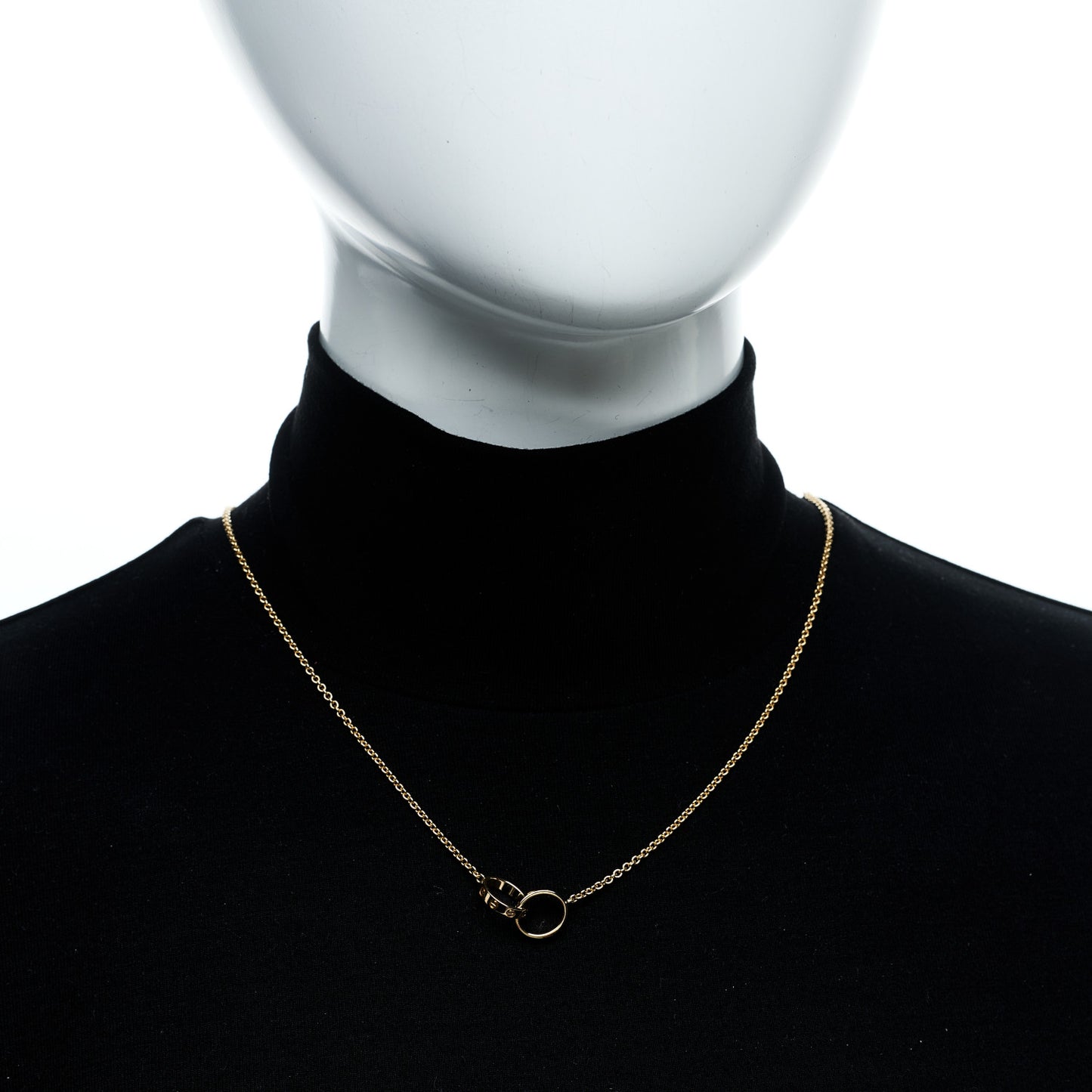 18K Yellow Gold Interlocking LOVE Necklace