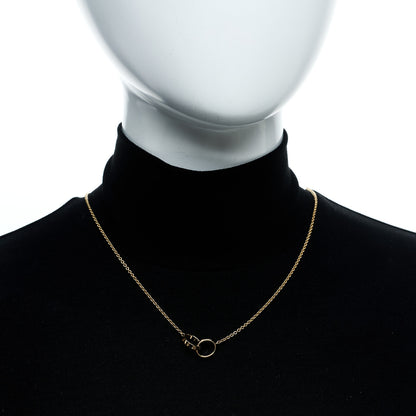 Cartier 18K Yellow Gold Interlocking LOVE Necklace 2 of 6