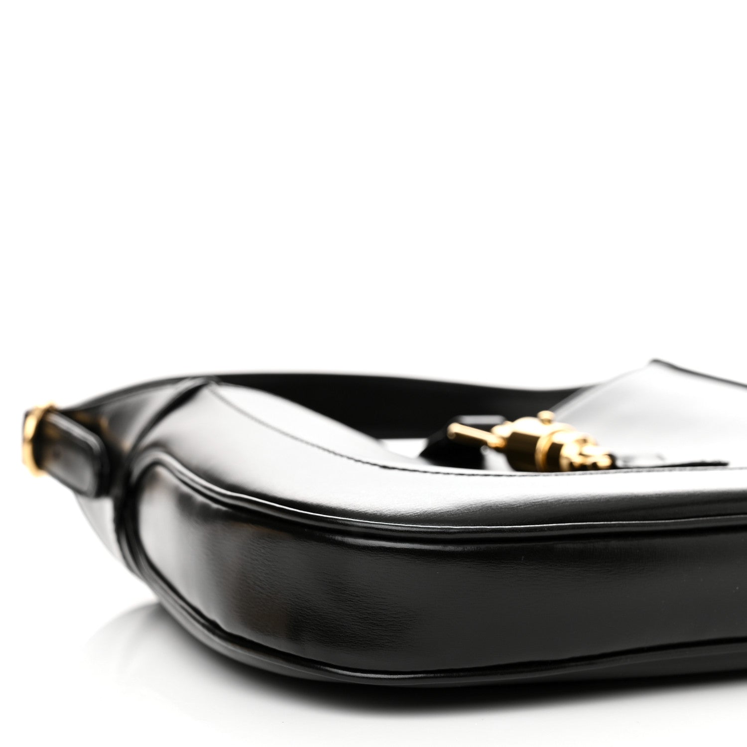 Gucci Boarded Dyana Lux Calfskin Small Jackie 1961 Hobo Black 5 of 11