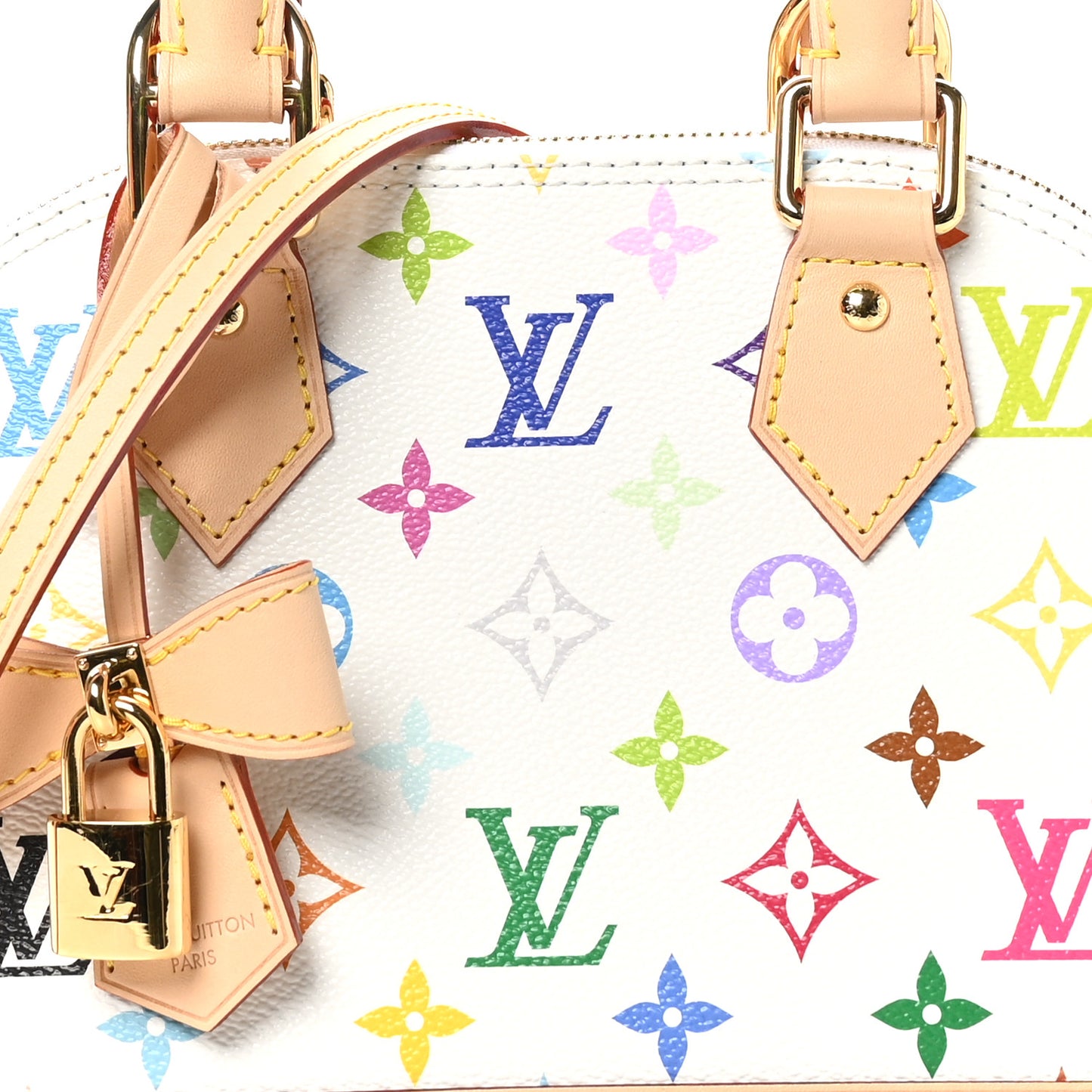 LV x TM Monogram Multicolor Alma BB White
