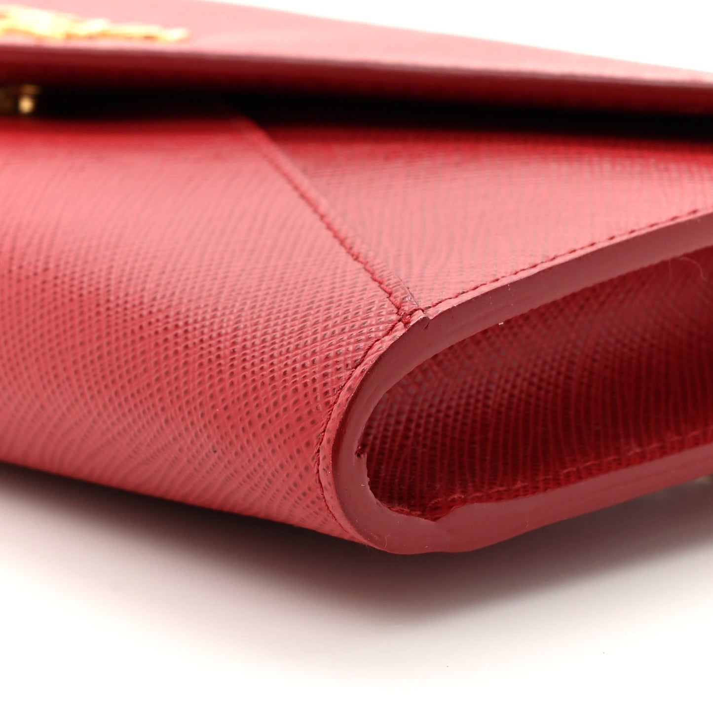 Saffiano Metal Wallet With Chain Fuoco
