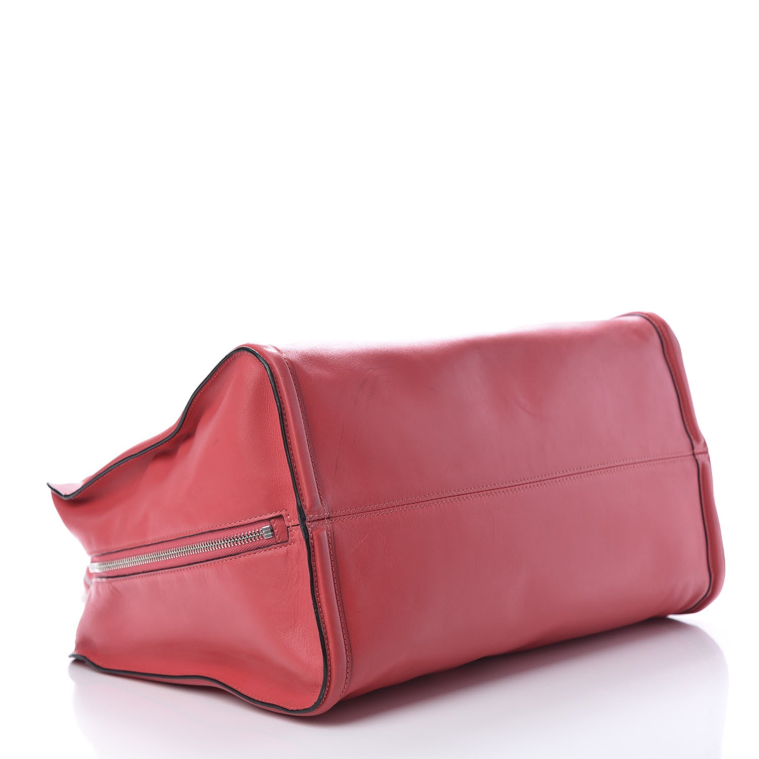 Alexander McQueen Pebbled Calfskin Large Skull Padlock Zip Around Tote Pink 4 of 15