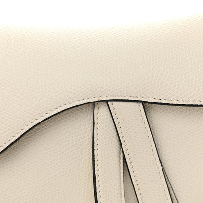 Christian Dior Grained Calfskin Mini Saddle Bag White 11 of 13