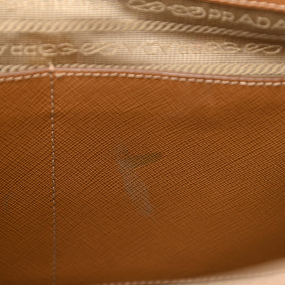 Prada Saffiano Medium Galleria Double Zip Tote Caramel 10 of 13