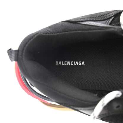 Balenciaga Fabric Mesh Washed Effect Mens Triple S Sneakers 41 Black Red 7 of 8